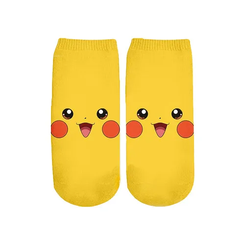 Anime Pokemon Pikachu 3D Print Short Sleeve T-Shirt With Socks