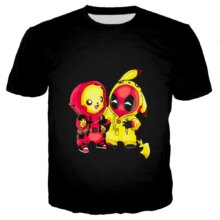 3D Cartoon Pokemon Pikachu Print Casual T-Shirt With Socks 3D Cartoon Pokemon Pikachu Print Casual T-Shirt With Socks