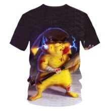 Pokemon Detective Pikachu 3D Printed Short Sleeve T-Shirts Pokemon Detective Pikachu 3D Printed Short Sleeve T-Shirts
