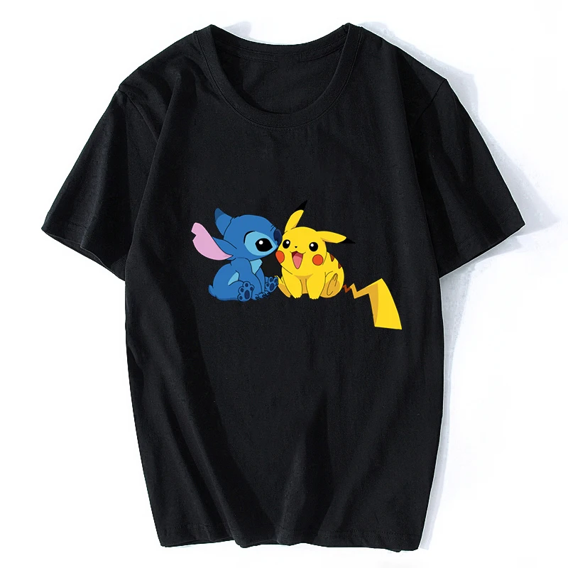 Anime Vaporwave Pikachu Pokemon Casual T-Shirt 