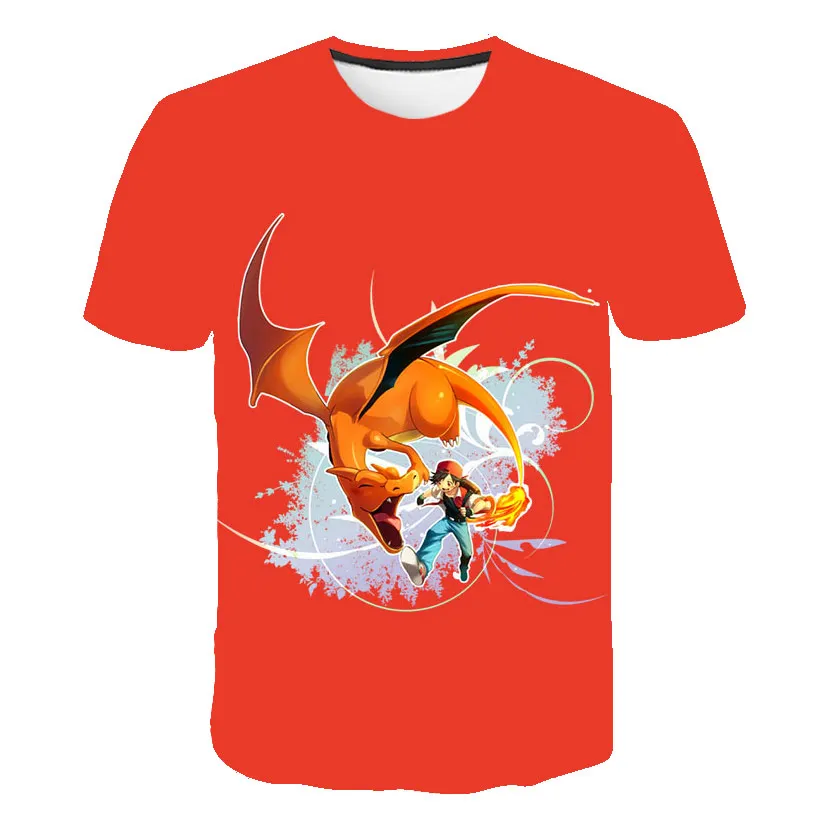 Pokemon Pikachu 3D Print Short Sleeve Casual T-Shirt Pokemon Pikachu 3D Print Short Sleeve Casual T-Shirt