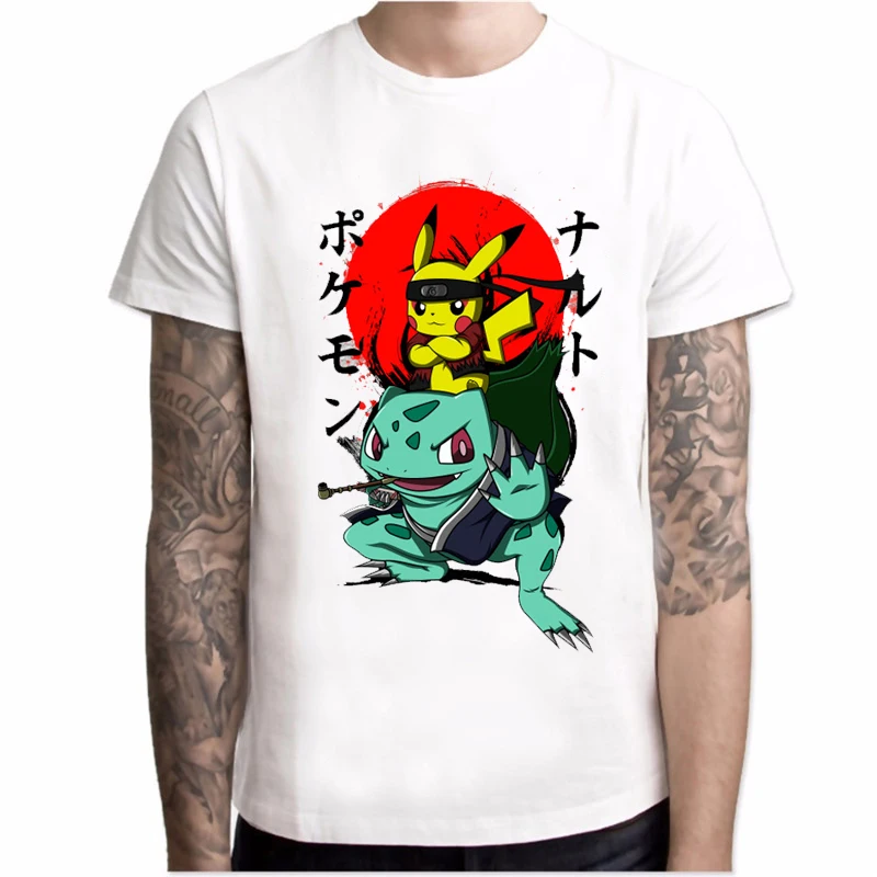 Arrival Pokemon Naruto Pikachu Cartoon T-Shirt