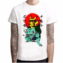 Arrival Pokemon Naruto Pikachu Cartoon T-Shirt Arrival Pokemon Naruto Pikachu Cartoon T-Shirt