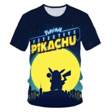 3D Cartoon Print Pokemon Pikachu Casual T-Shirt 3D Cartoon Print Pokemon Pikachu Casual T-Shirt