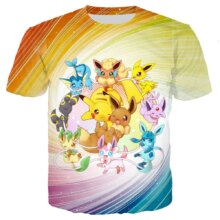 3D Pokemon Detective Pikachu Print Casual T-Shirt 3D Pokemon Detective Pikachu Print Casual T-Shirt