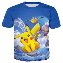 3D Pokemon Detective Pikachu Print Casual T-Shirt 3D Pokemon Detective Pikachu Print Casual T-Shirt