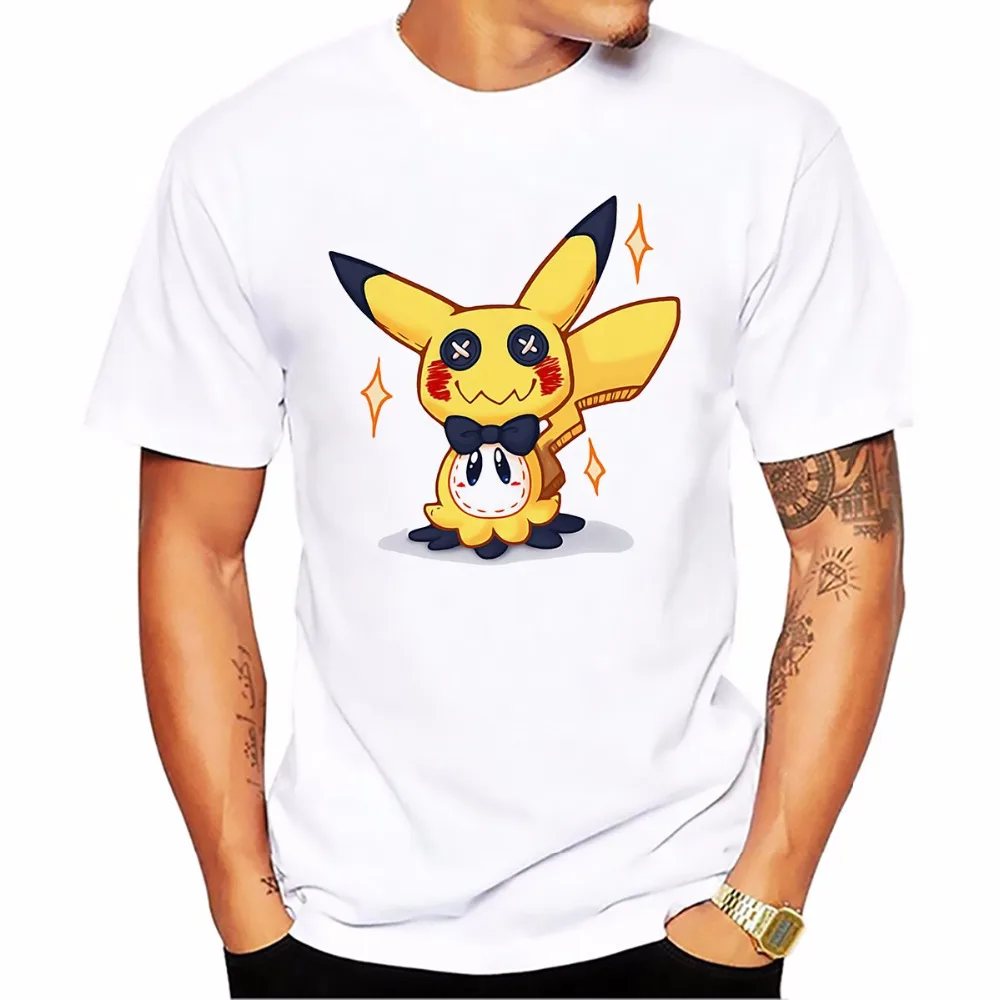 Kawaii Pikachu Pokemon Mimikyu Cartoon T-Shirt