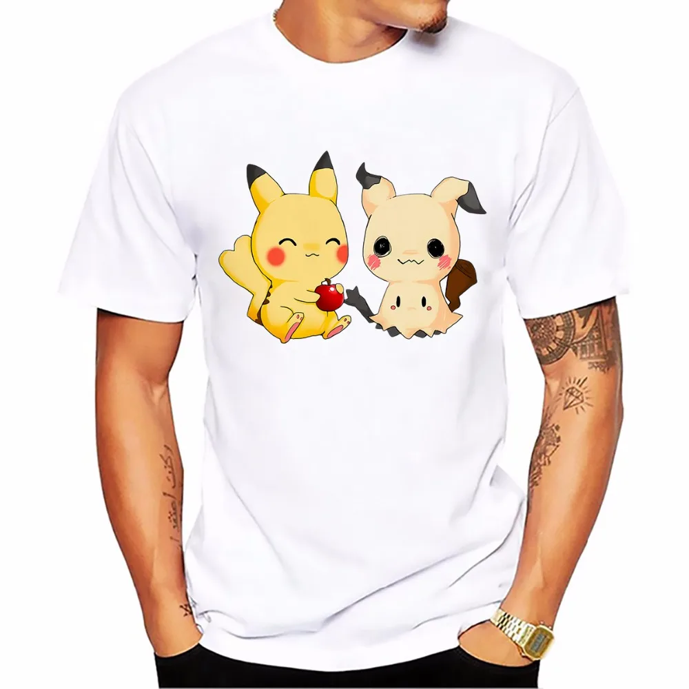 Kawaii Pikachu Pokemon Mimikyu Cartoon T-Shirt