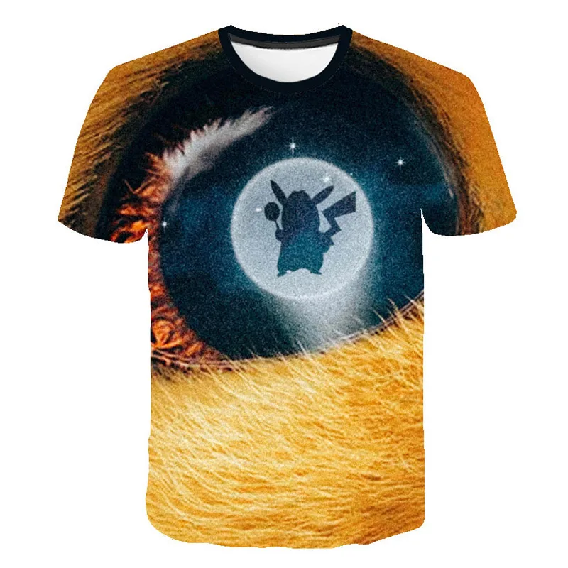 Pokemon Pikachu Detective Style 3D Printed T-Shirt Pokemon Pikachu Detective Style 3D Printed T-Shirt