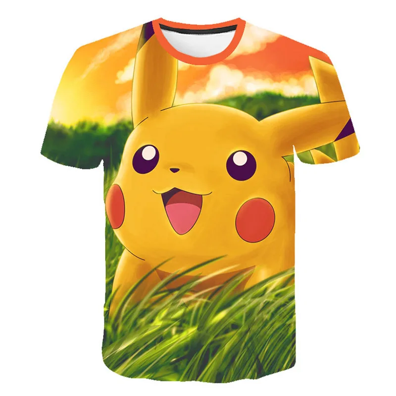 Pokemon Pikachu Detective Style 3D Printed T-Shirt Pokemon Pikachu Detective Style 3D Printed T-Shirt