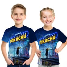 Kawaii Cartoon Pikachu Pokemon Casual T-Shirt Kawaii Cartoon Pikachu Pokemon Casual T-Shirt