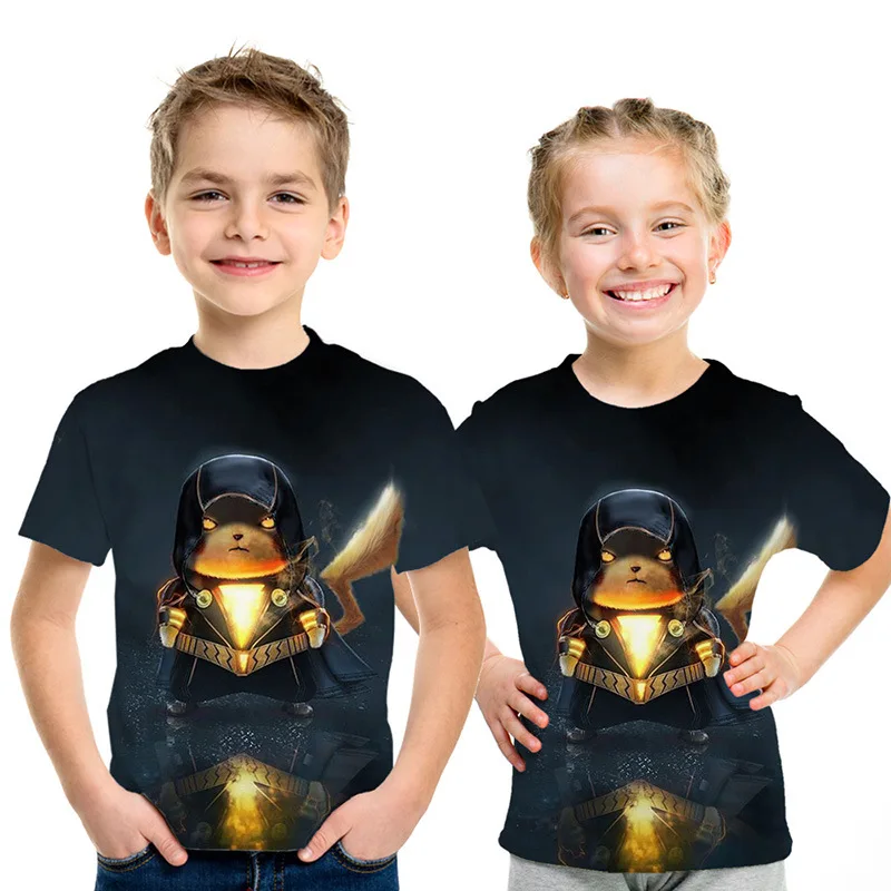 Kawaii Cartoon Pikachu Pokemon Casual T-Shirt Kawaii Cartoon Pikachu Pokemon Casual T-Shirt