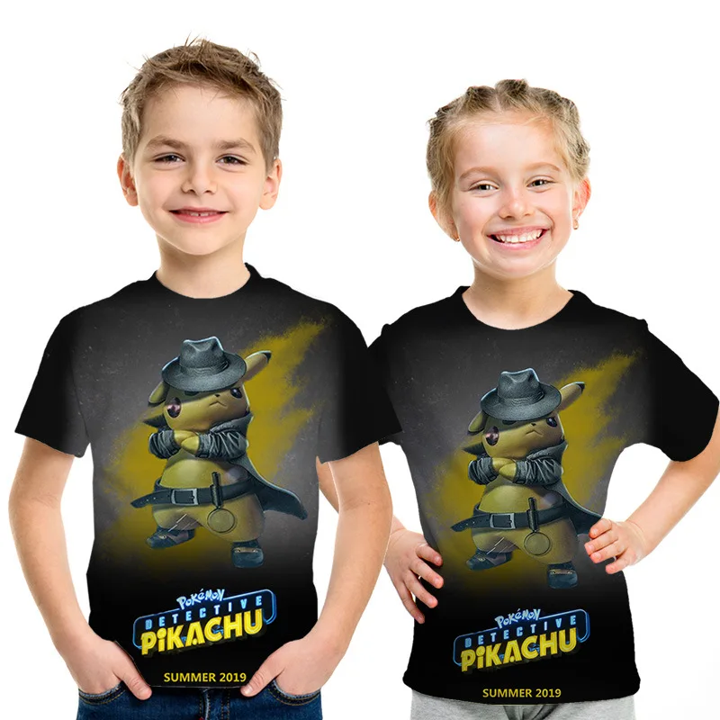 Kawaii Cartoon Pikachu Pokemon Casual T-Shirt Kawaii Cartoon Pikachu Pokemon Casual T-Shirt