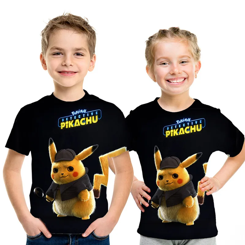 Kawaii Cartoon Pikachu Pokemon Casual T-Shirt Kawaii Cartoon Pikachu Pokemon Casual T-Shirt