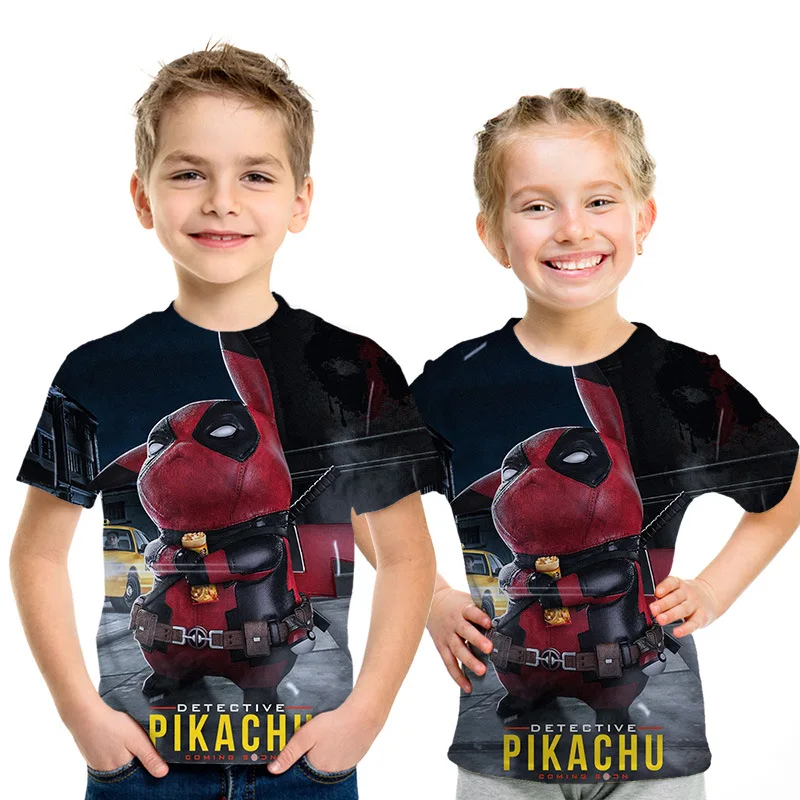 Kawaii Cartoon Pikachu Pokemon Casual T-Shirt Kawaii Cartoon Pikachu Pokemon Casual T-Shirt