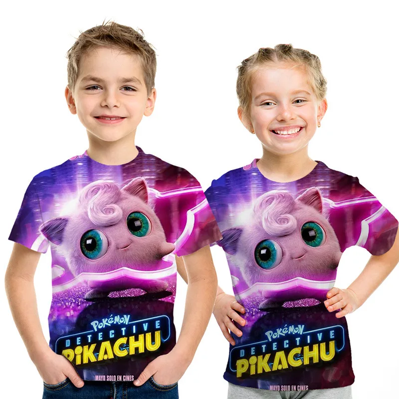 Kawaii Cartoon Pikachu Pokemon Casual T-Shirt Kawaii Cartoon Pikachu Pokemon Casual T-Shirt