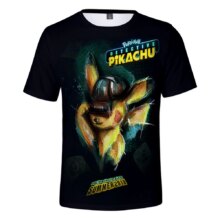 3D Detective Pikachu Short Sleeve T-Shirt 3D Detective Pikachu Short Sleeve T-Shirt
