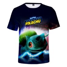 3D Detective Pikachu Short Sleeve T-Shirt 3D Detective Pikachu Short Sleeve T-Shirt