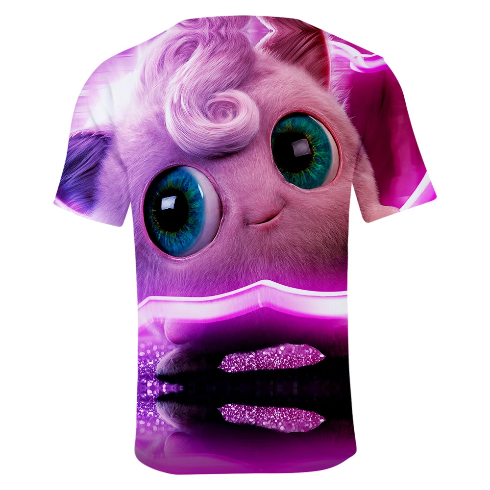 3D Detective Pikachu Short Sleeve T-Shirt