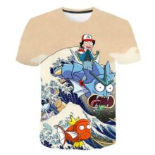 3D Movie Detective Pokemon Pikachu T-Shirt 3D Movie Detective Pokemon Pikachu T-Shirt