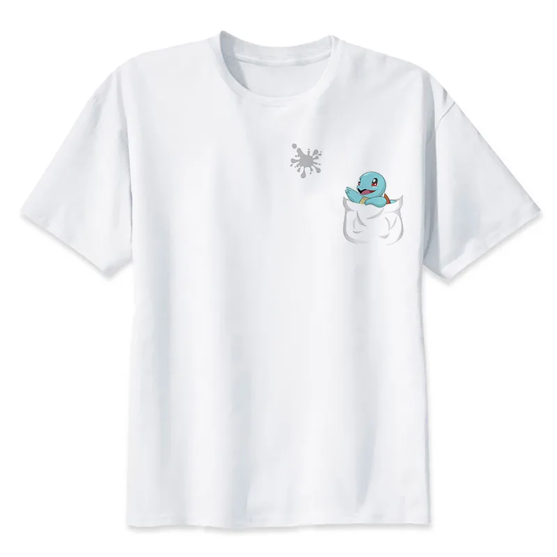 Pokemon Pikachu Printed Pocket Design Short Sleeve T-Shirt