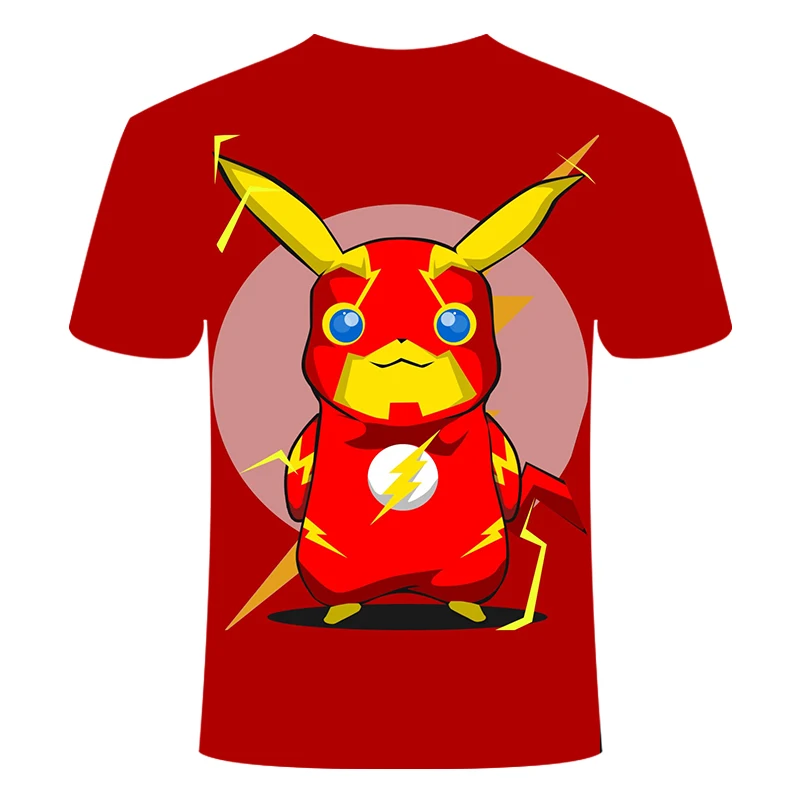 Anime Detective Pokemon Pikachu 3D Printed Casual T-Shirt Anime Detective Pokemon Pikachu 3D Printed Casual T-Shirt