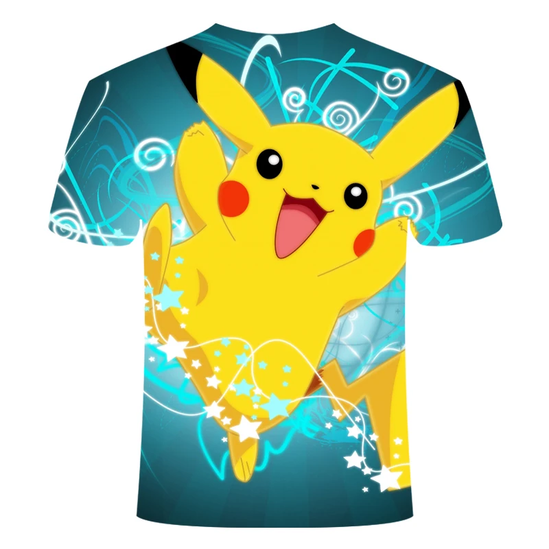 Anime Detective Pokemon Pikachu 3D Printed Casual T-Shirt Anime Detective Pokemon Pikachu 3D Printed Casual T-Shirt