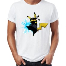 Chidori Sasuke Naruto Pikachu Pokemon Printed T-Shirt Chidori Sasuke Naruto Pikachu Pokemon Printed T-Shirt