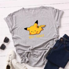 Harajuku Pikachu Printed Short Sleeve Cotton T-Shirt Harajuku Pikachu Printed Short Sleeve Cotton T-Shirt