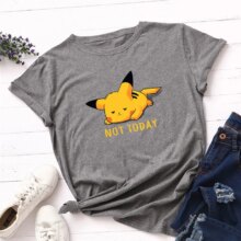 Harajuku Pikachu Printed Short Sleeve Cotton T-Shirt Harajuku Pikachu Printed Short Sleeve Cotton T-Shirt