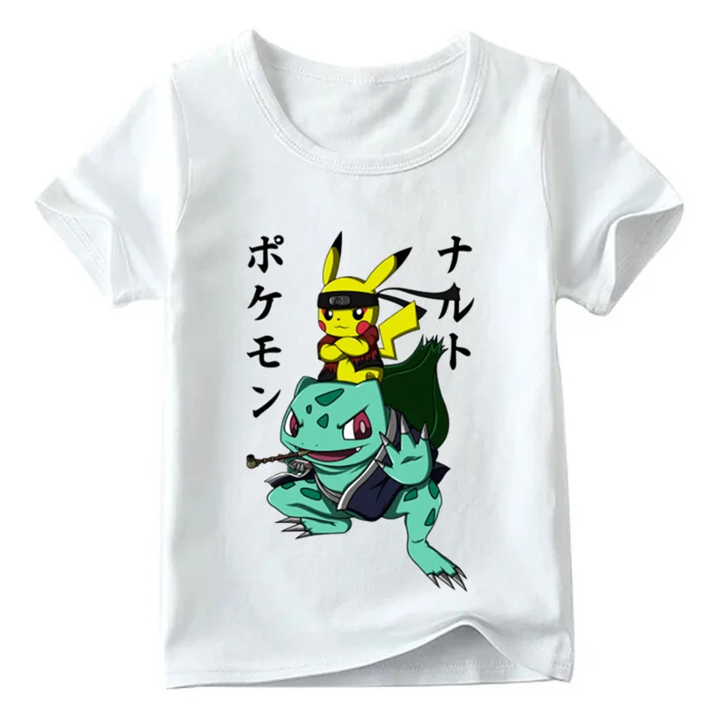 Anime Pokemon Naruto Pikachu Casual T-Shirt Anime Pokemon Naruto Pikachu Casual T-Shirt