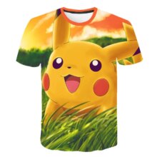 Detective Pokemon Pikachu 3D Printed T-Shirt Detective Pokemon Pikachu 3D Printed T-Shirt