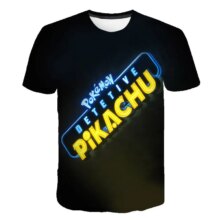 Detective Pokemon Pikachu 3D Printed T-Shirt Detective Pokemon Pikachu 3D Printed T-Shirt