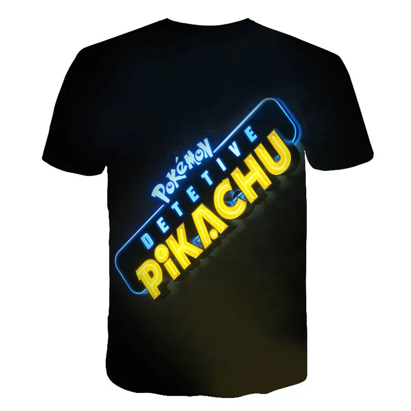 Cartoon Pokemon Print Short Sleeve T-Shirt Cartoon Pokemon Print Short Sleeve T-Shirt