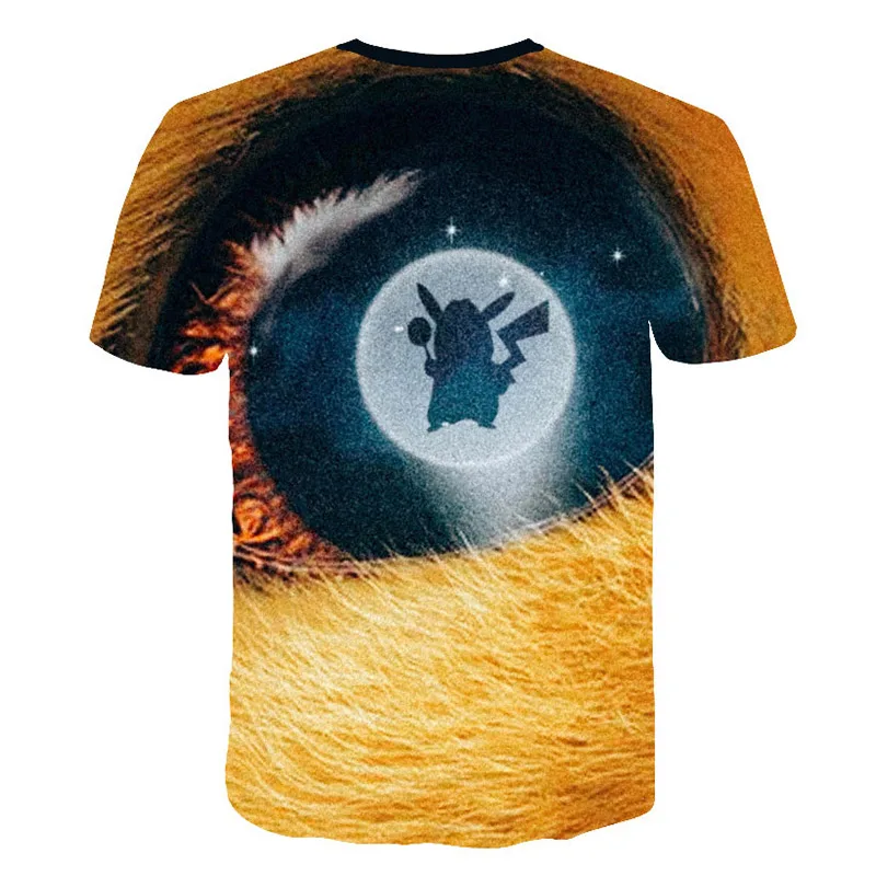 Cartoon Pokemon Print Short Sleeve T-Shirt Cartoon Pokemon Print Short Sleeve T-Shirt