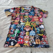 3D Anime Pikachu Kirby Mario Chocobo Print T-Shirt 3D Anime Pikachu Kirby Mario Chocobo Print T-Shirt