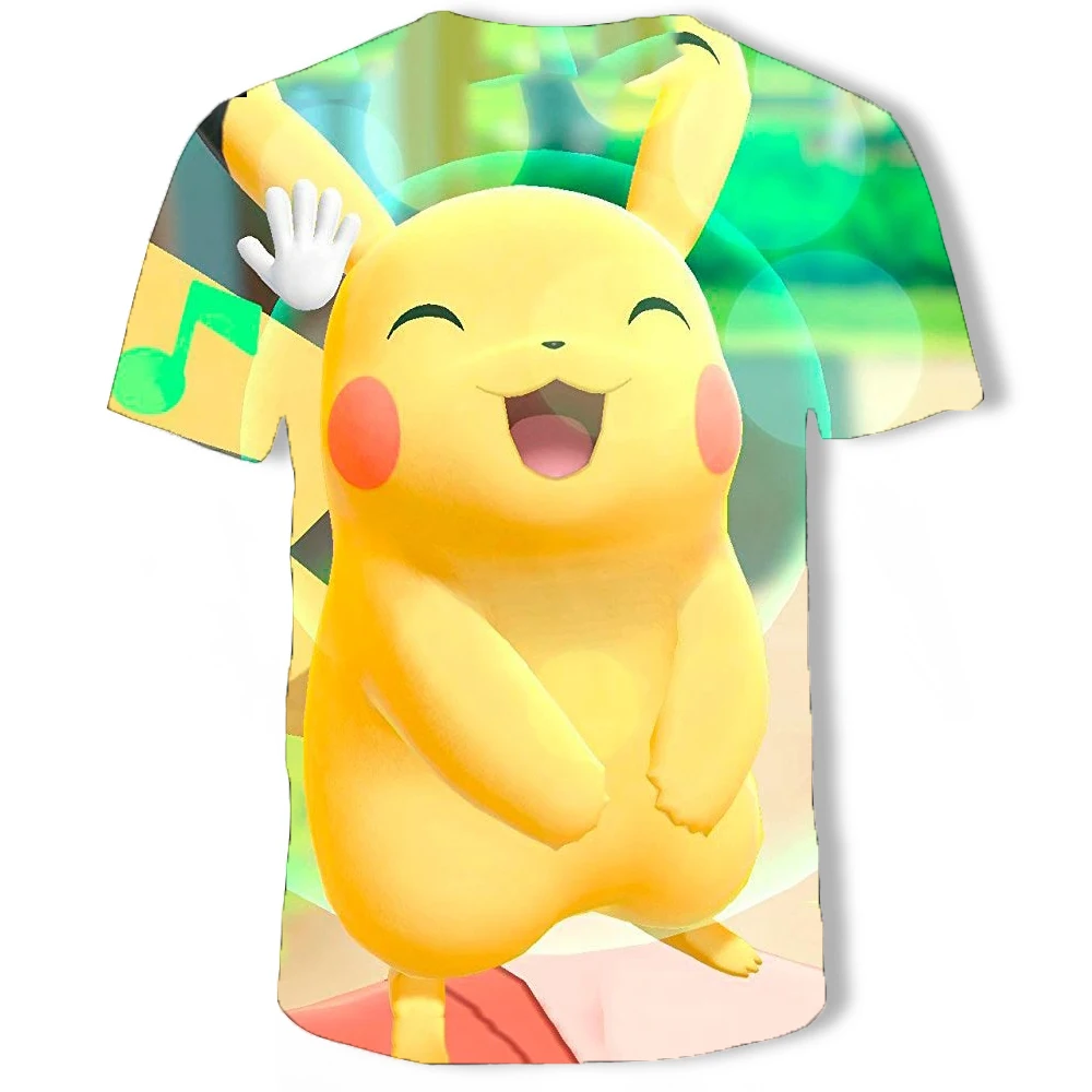 Pokemon Cartoon Casual Short Sleeve T-Shirt