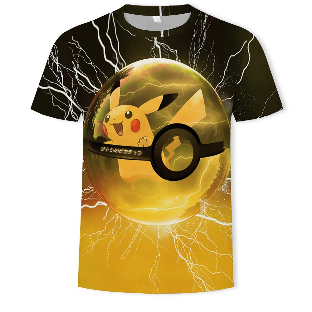 Pokemon Cartoon Casual Short Sleeve T-Shirt Pokemon Cartoon Casual Short Sleeve T-Shirt