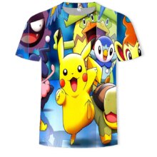 Pokemon Cartoon Casual Short Sleeve T-Shirt Pokemon Cartoon Casual Short Sleeve T-Shirt