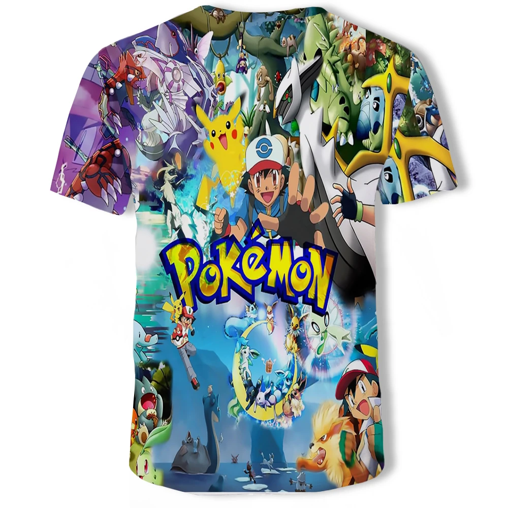 Pokemon Cartoon Casual Short Sleeve T-Shirt Pokemon Cartoon Casual Short Sleeve T-Shirt
