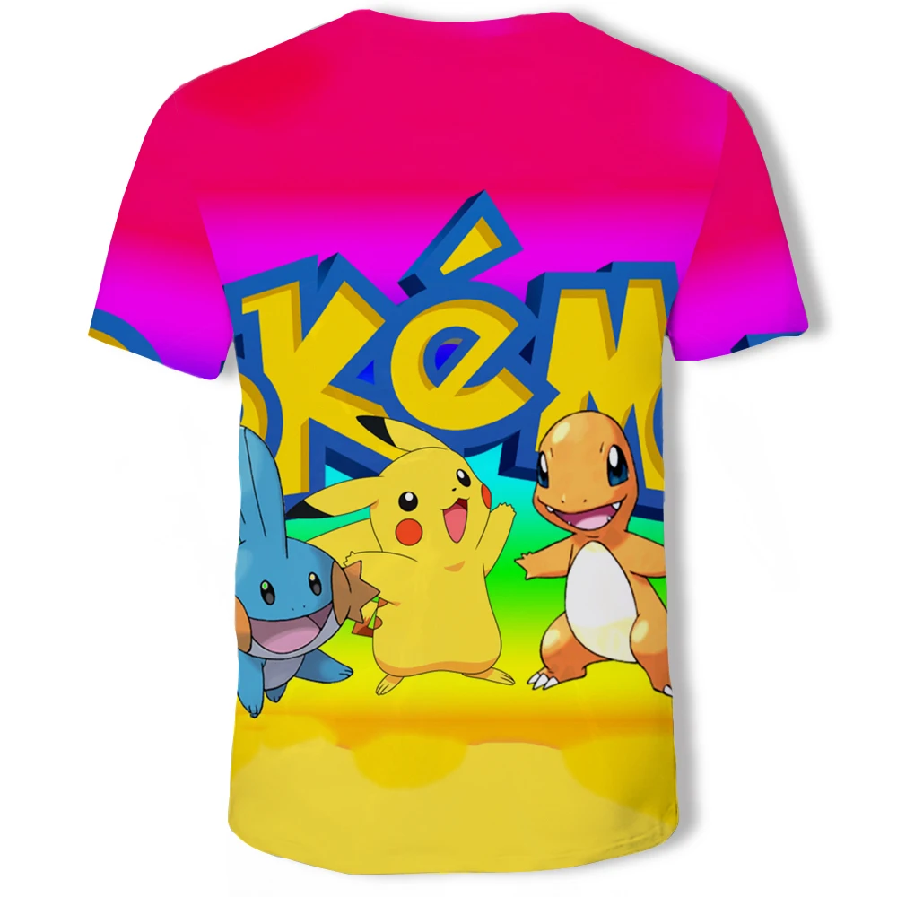 Pokemon Cartoon Casual Short Sleeve T-Shirt