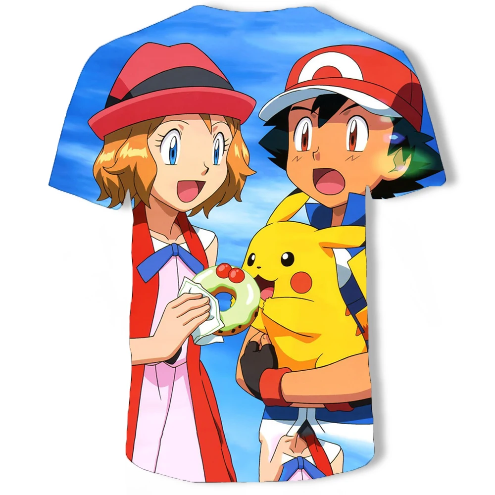 Pokemon Cartoon Casual Short Sleeve T-Shirt