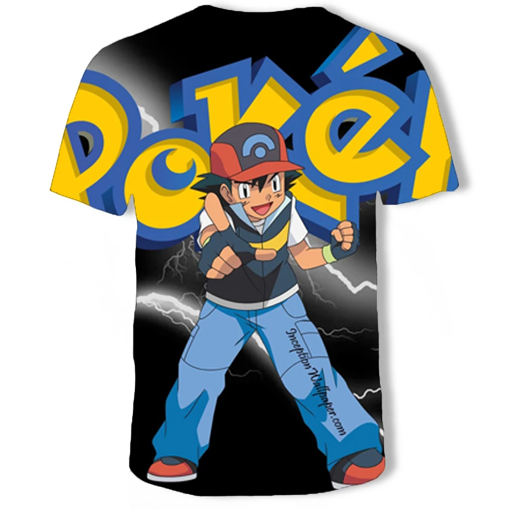 Pokemon Cartoon Casual Short Sleeve T-Shirt