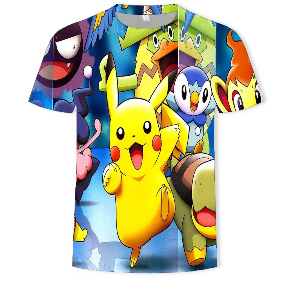 Pokemon Cartoon Casual Short Sleeve T-Shirt
