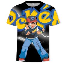Pokemon Cartoon Casual Short Sleeve T-Shirt Pokemon Cartoon Casual Short Sleeve T-Shirt