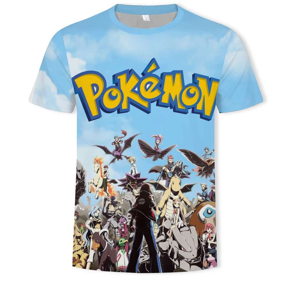Pokemon Cartoon Casual Short Sleeve T-Shirt Pokemon Cartoon Casual Short Sleeve T-Shirt