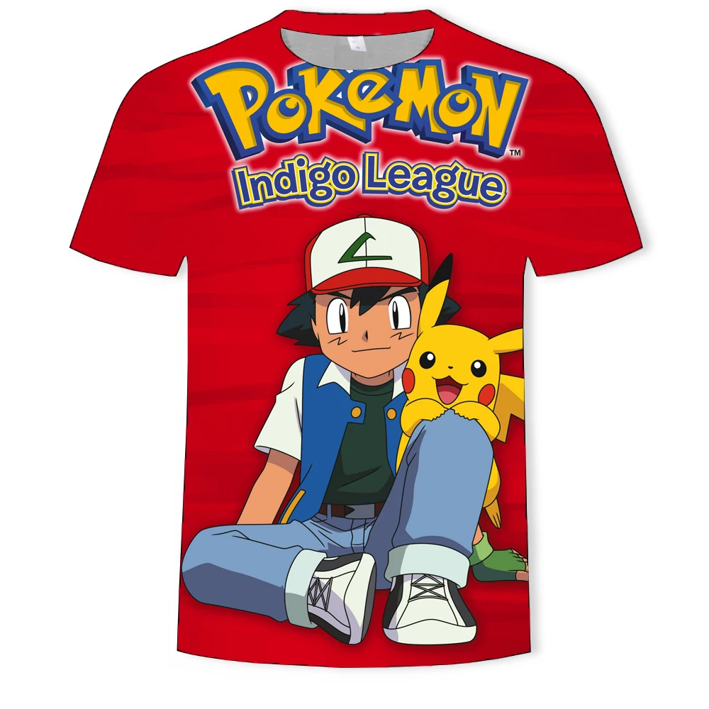 Pokemon Cartoon Casual Short Sleeve T-Shirt