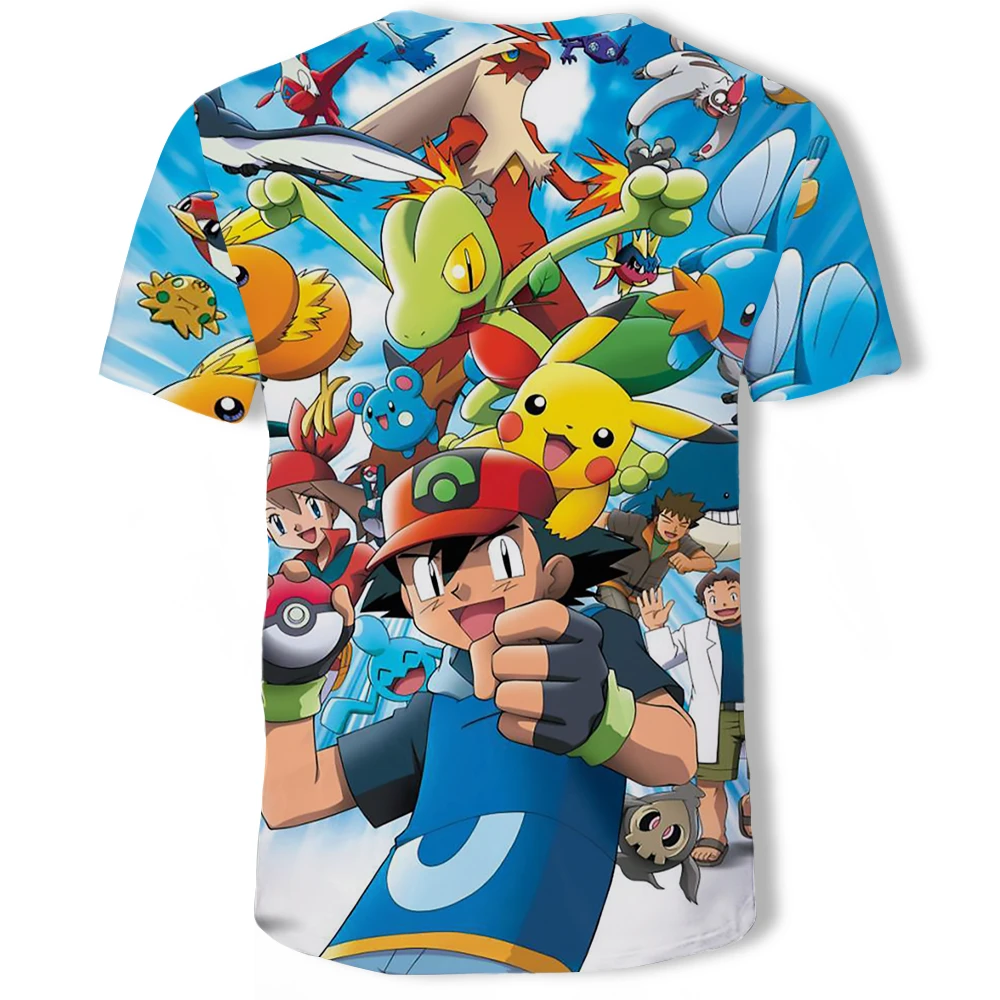 Pokemon Cartoon Casual Short Sleeve T-Shirt Pokemon Cartoon Casual Short Sleeve T-Shirt
