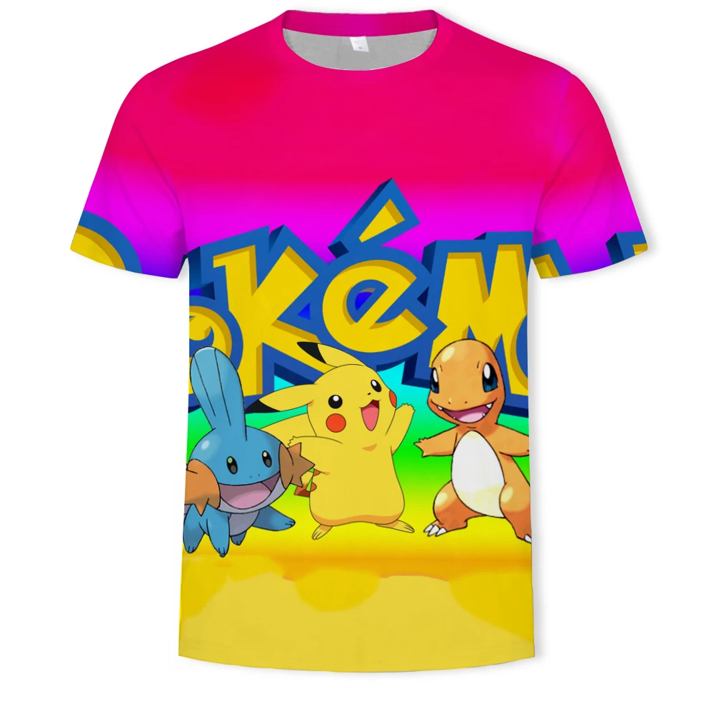 Pokemon Cartoon Casual Short Sleeve T-Shirt
