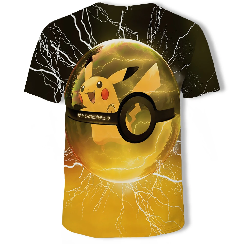 Pokemon Cartoon Casual Short Sleeve T-Shirt Pokemon Cartoon Casual Short Sleeve T-Shirt